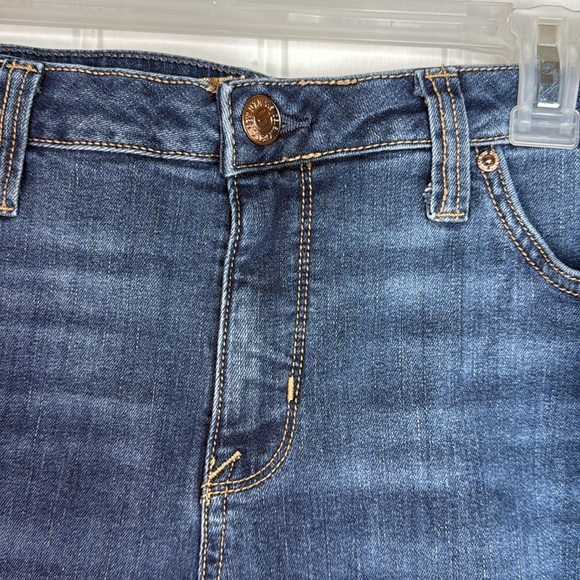 Seven 7 Jeans Denim Weekend Shorts Size 12 Dark Wash Stretch - Picture 3 of 11